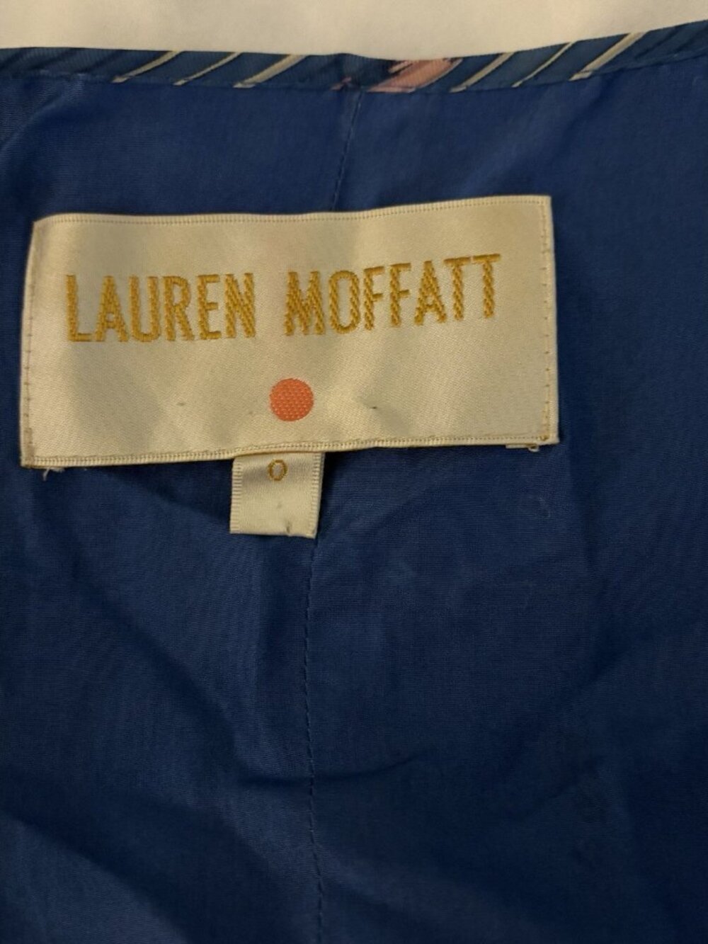 Lauren Moffatt Women’s Blue Sleeveless 100% Silk Mini Dress Size 0 - Picture 5 of 9